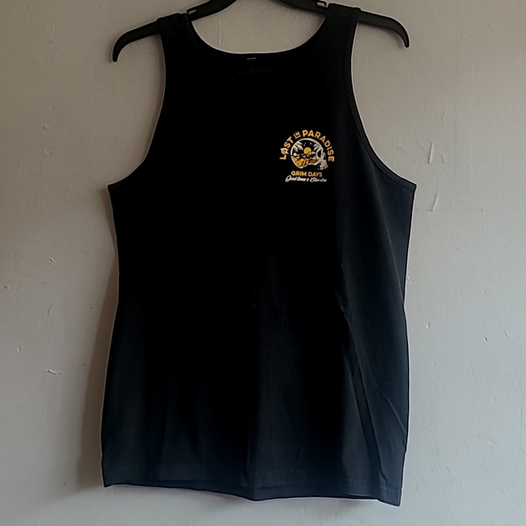 Men's large Grim Days tank top shirt black skull Last in Paradise - Picture 1 of 5